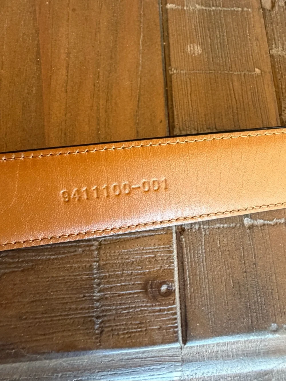 Ralph Lauren Black Croc-Embossed Leather Belt with Silver Buckle